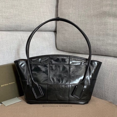 Bottega Veneta 2020 Arco Slouch Tote Bag,32cm - 보테가 베네타 2020 아르코 슬라우치 토트백, 618464,BVB0557,32cm,블랙