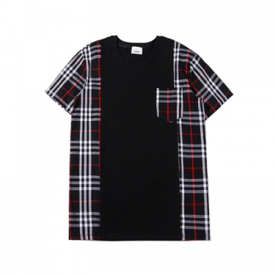 [버버리]Burberry 2020 Mm/Wm Logo Cotton Short Sleeved Tshirts - 버버리 2020 남/녀 로고 코튼 반팔티 Bur02778x.Size(s - 2xl).블랙