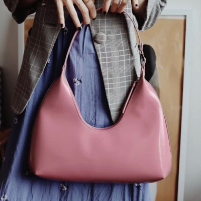 By Far 2020 Leather Tote Shoulder Bag,24cm - 바이 파 2020 레더 토트 숄더백 BYFB0061,24cm,핑크