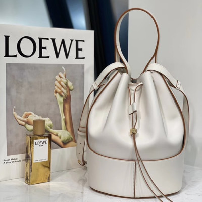 Loewe 2020 Balloon Large Bucket Shoulder Bag,31cm - 로에베 2020 벌룬 라지 버킷 숄더백 ,LOEB0409,31cm,화이트