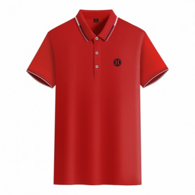 [에르메스]Hermes 2020 Mens Silket Short Sleeved Polo Tshirts - 에르메스 2020 남성 실켓 폴로 반팔티 Her0498x.Size(m - 4xl).레드