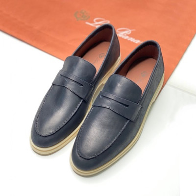 Loro Piana 2020 Mens Leather Loafer - 로로피아나 2020 남성용 레더 로퍼 LOROS0030.Size(245 - 280).네이비