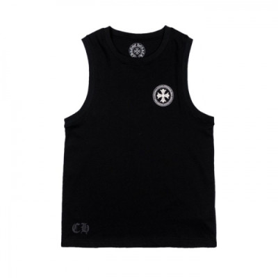 [크롬하츠]Chrome hearts 2020 Mens Logo Casual Short Sleeveless Tshirts - 크롬하츠 2020 남성 로고 캐쥬얼 나시 Chr0231x.Size(s - xl).블랙