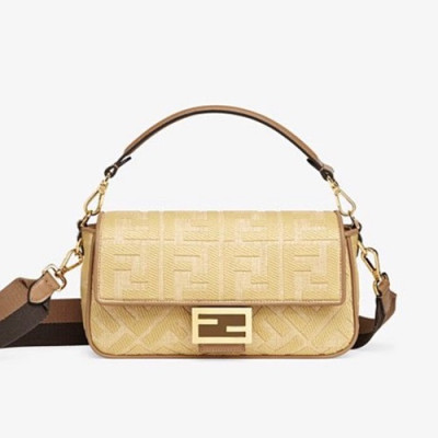 Fendi 2020 Baguette Tote Shoulder Bag, 26cm - 펜디 2020 바게트 토트 숄더백,FENB0548,26cm베이지