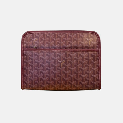 Goyard 2020 PVC Clutch Bag,25cm - 고야드 2020 PVC 남여공용 클러치백,GYB0264,25cm,와인