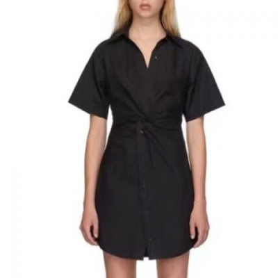 [알렉산더왕]Alexander wang 2020 Ladies Trendy One-pieces - 알렉산더왕 2020 여성 트렌디 원피스 Ale0127x.Size(s - l).블랙