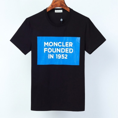 [매장판]Moncler 2020 Mens Logo Crew-neck Short Sleeved Tshirts - 몽클레어 2020 남성 로고 크루넥 반팔티 Moc01779x.Size(m - 3xl).블랙