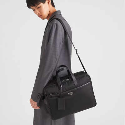 프라다 남성 블랙 서류가방&백팩 40cm - Prada Mens Black Tote Bag - pr135x