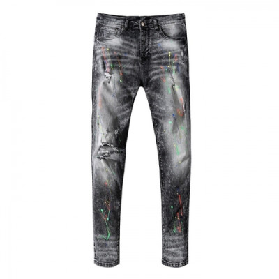 [아미리]Amiri 2020 Mens Trendy Denim Pants - 아미리 2020 남성 트렌디 데님 팬츠 Ami0102x.Size(29 - 40).블랙