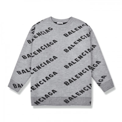 [발렌시아가]Balenciaga 2020 Mm/Wm Logo Crew-neck Sweaters - 발렌시아가 2020 남자 로고 크루넥 스웨터 Bal0687x.Size(xs - m).그레이