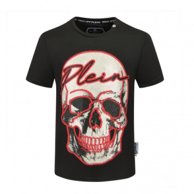 [필립플레인]Philipp-plein 2020 Mens Logo Cotton Short Sleeved Tshirts - 필립플레인 2020 남성 로고 코튼 반팔티 Phi0115x.Size(m - 4xl).블랙