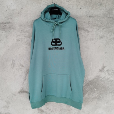 [발렌시아가]Balenciaga 2020 Mm/Wm Logo Cotton Oversize Hoodie - 발렌시아가 2020 남자 로고 코튼 오버사이즈 후디 Bal0697x.Size(xs - l).그린