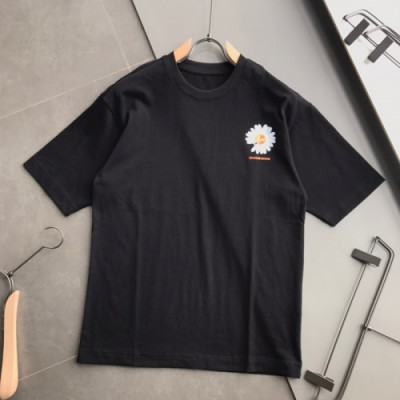 Peaceminusone x Fragment 2019 Mm/Wm Flower Short Sleeved Tshirts - 피스마이너스원 x 프라그먼트 남자 플라워 반팔티 Pea008x.Size(m - 3xl).블랙