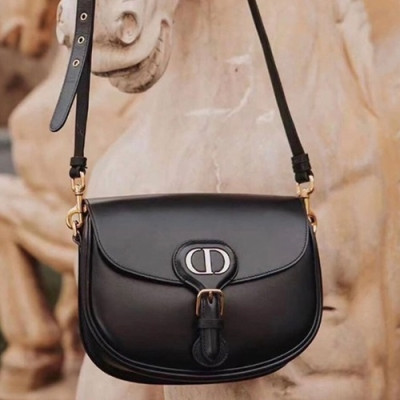 Dior 2020 Leather Shoulder Bag,22CM - 디올 2020 레더 여성용 숄더백  DIOB0579,22CM,블랙