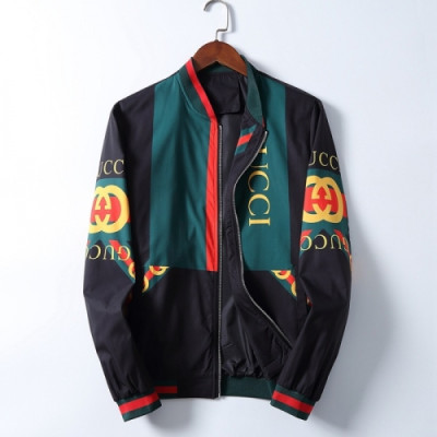 [구찌]Gucci 2020 Mens Logo Casual Jackets - 구찌 2020 남성 로고 캐쥬얼 자켓 Guc02967x.Size(m - 3xl).블랙