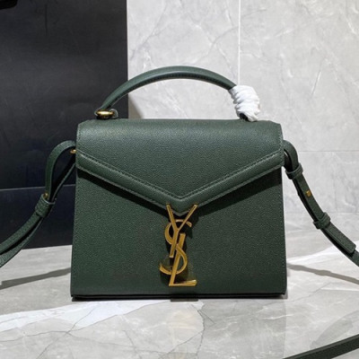 Saint Laurent 2020 Women Cassandra Chain Shoulder Bag,20CM - 입생로랑 2020 여성용 카산드라 체인 숄더백 602716, SLB0569,20CM,그린