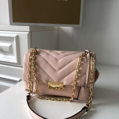 Michael Kors 2020 Leather Shoulder Bag,24cm - 마이클 코어스 2020 레더 숄더백,MKB0319,24cm,핑크