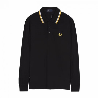 [프레드페리]Fredperry 2020 Mens Cotton Polo Tshirts - 프레드페리 2020 남성 코튼 폴로 긴팔티 Fre0023x.Size(m - 2xl).블랙