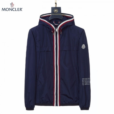 [몽클레어]Moncler 2020 Mens Logo Casual Windproof Jackets - 몽클레어 2020 남성 로고 캐쥬얼 방풍 자켓 Moc01816x.Size(m - 2xl).네이비