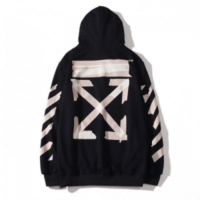 [오프화이트]Off-white 2020 Mm/Wm Logo Cotton Oversize HoodT - 오프화이트 2020 남자 로고 코튼 오버사이즈 후드티 Off0489x.Size(m - 2xl).블랙