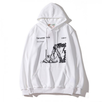 [오프화이트]Off-white 2020 Mm/Wm Logo Cotton Oversize HoodT - 오프화이트 2020 남자 로고 코튼 오버사이즈 후드티 Off0492x.Size(m - 2xl).화이트