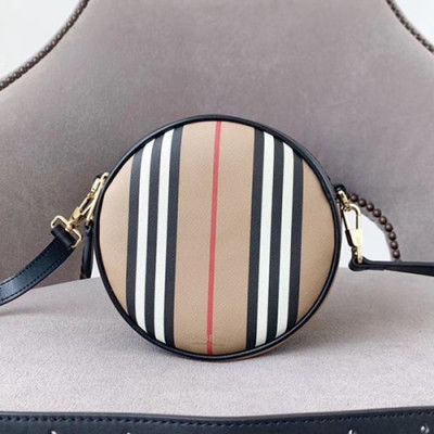 Burberry 2020 Canvas Round Mini Shoulder Bag, 17cm - 버버리 2020 여성용 캔버스 라운드 미니 숄더백 ,BURB0502,17cm,베이지