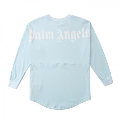 [팜 엔젤스]Palm Angels 2020 Mm/Wm Logo Cotton Tshirts - 팜 엔젤스 2020 남자 로고 코튼 긴팔티셔츠  Palm0183x.Size(m - 2xl).블루