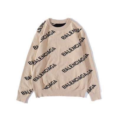 [발렌시아가]Balenciaga 2020 Mm/Wm Logo Crew-neck Sweaters - 발렌시아가 2020 남자 로고 크루넥 스웨터 Bal0730x.Size(m - 2xl).베이지