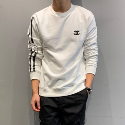 Chanel 2019 Mens Crew-neck Logo Cotton Tshirts - 샤넬 2019 남성 크루넥 로고 코튼 긴팔티 Cnl0606x.Size(s - 2xl).화이트