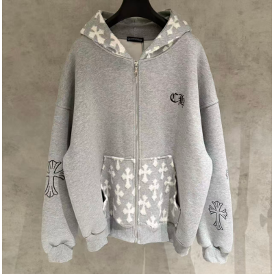 크롬하츠 남성 라운드 후드집업 - Chrome Hearts Mens Round Hoodie - chc0291x