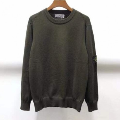 [매장판]Stone Island 2020 Mens Casual Crew-neck Sweaters - 스톤아일랜드 2020 남성 캐쥬얼 크루넥 스웨터 Sto0251x.Size(m - 2xl).카키