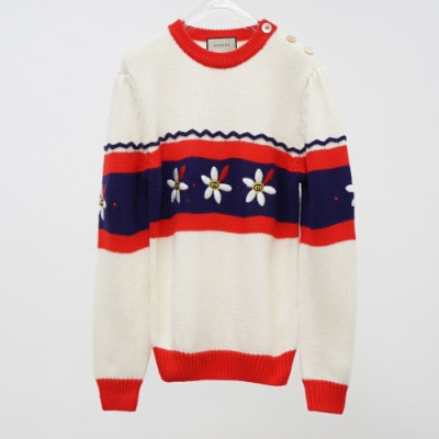 [구찌]Gucci 2020 Mm/Wm Casual Crew-neck Wool Sweaters - 구찌 2020 남/녀 캐쥬얼 크루넥 울 스웨터 Guc03045x.Size(s - l).아이보리