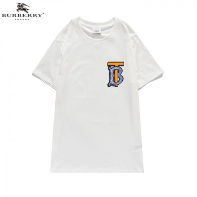 [버버리]Burberry 2020 Mm/Wm Logo Cotton Short Sleeved Tshirts - 버버리 2020 남/녀 로고 코튼 반팔티 Bur03015x.Size(s - 2xl).화이트