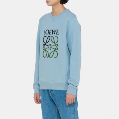 [로에베]Loewe 2020 Mens Logo Crew-neck Cotton Tshirts - 로에베 2020 남성 로고 크루넥 코튼 긴팔티 Loe0300x.Size(xs - l).블루