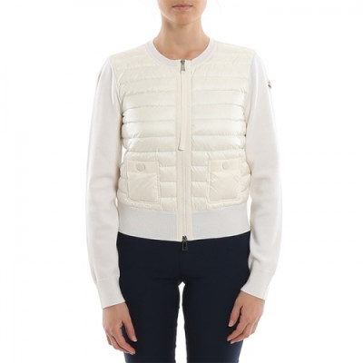 [몽클레어]Moncler 2020 Womens Patch Logo Modern Down Padding - 몽클레어 2020 여성 패치 로고 모던 다운 패딩 Moc01874x.Size(s - l).화이트