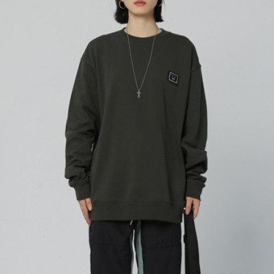 [아크네]Acne 2020 Mm/Wm Logo Oversize Cotton Man-to-man - 아크네 2020 남/녀 로고 오버사이즈 코튼 맨투맨 Acn0103x.Size(s - xl).카키