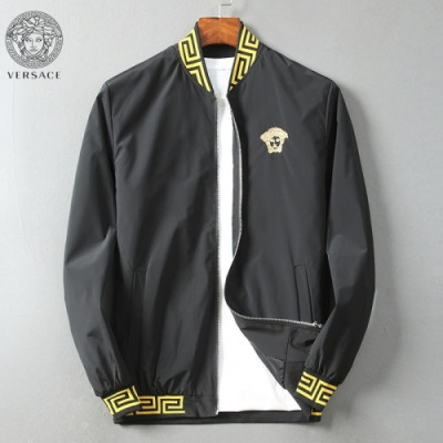 [베르사체]Versace 2020 Mens Medusa Casual Jackets - 베르사체 2019 남성 메두사 캐쥬얼 방풍 자켓 Ver0724x.Size(m - 3xl).블랙