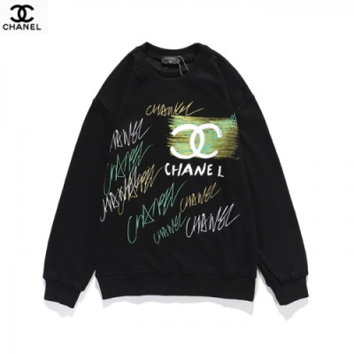 Chanel 2019 Mens Crew-neck Logo Cotton Tshirts - 샤넬 2019 남성 크루넥 로고 코튼 긴팔티 Cnl0616x.Size(m - 2xl).블랙