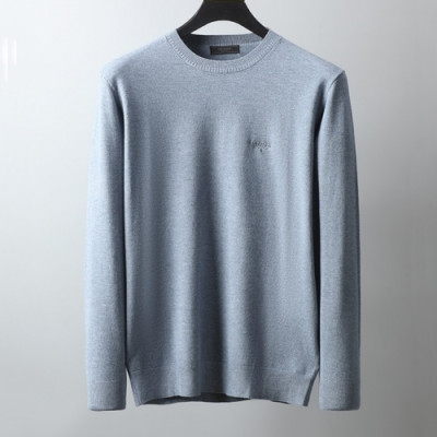 [프라다]Prada 2020 Mens Crew-neck Wool Sweaters - 프라다 2020 남성 크루넥 울 스웨터 Pra01155x.Size(m - 2xl).블루