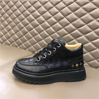 Louis Vuitton 2020 Men's Leather Hike Sneakers - 루이비통 2020 남성용 레더 하이크 스니커즈 , LOUS1359, Size(240-275), 블랙