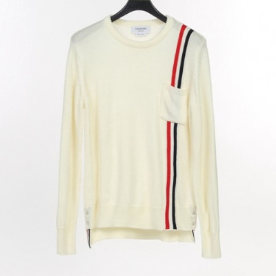 [톰브라운]Thom Browne 2020 Mens Strap Crew-neck Wool Sweaters - 톰브라운 2020 남성 스트랩 크루넥 울 스웨터 Thom01026x.Size(s - 3xl).아이보리