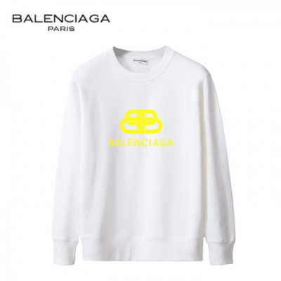 [발렌시아가]Balenciaga 2020 Mens Logo Crew-neck Cotton Tshirts - 발렌시아가 2020 남성 로고 크루넥 코튼 맨투맨 Bal0812x.Size(s - 2xl).화이트