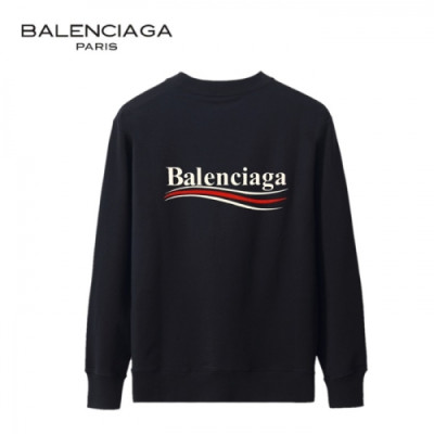 [발렌시아가]Balenciaga 2020 Mens Logo Crew-neck Cotton Tshirts - 발렌시아가 2020 남성 로고 크루넥 코튼 맨투맨 Bal0816x.Size(s - 2xl).블랙