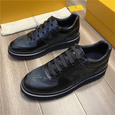 Louis Vuitton 2020 Men's Leather Sneakers - 루이비통 2020 남성용 레더 스니커즈 , LOUS1365, Size(240-275), 블랙