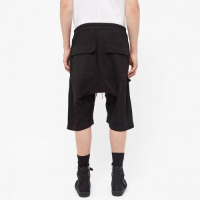 [릭오웬스]Rick Owens 2020 Mens Logo Casual Half Pants - 릭오웬스 2020 남성 로고 캐쥬얼 반바지 Ric0058x.Size(s - l).블랙