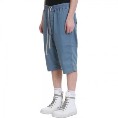 [릭오웬스]Rick Owens 2020 Mens Logo Casual Half Pants - 릭오웬스 2020 남성 로고 캐쥬얼 반바지 Ric0059x.Size(s - l).블루