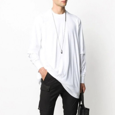 [릭오웬스]Rick Owens 2020 Mens Logo Cotton man-to-man - 릭오웬스 2020 남성 로고 코튼 맨투맨 Ric0080x.Size(s - xl).화이트