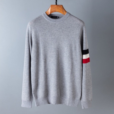 [몽클레어]Moncler 2020 Mens Retro Logo Crew-neck Sweaters - 몽클레어 2020 남성 레트로 로고 크루넥 스웨터 Moc01915x.Size(m - 2xl).그레이