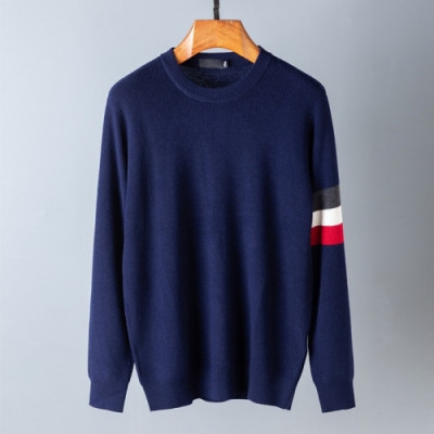 [몽클레어]Moncler 2020 Mens Retro Logo Crew-neck Sweaters - 몽클레어 2020 남성 레트로 로고 크루넥 스웨터 Moc01916x.Size(m - 2xl).네이비