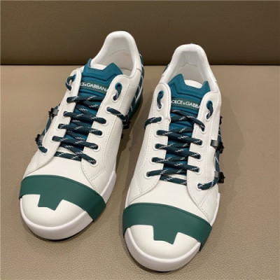 Dolce&Gabbana 2020 Men's Leather Sneakers - 돌체앤 가바나 2020 남성용 레더 스니커즈,DGS0241, Size(240-275), 화이트